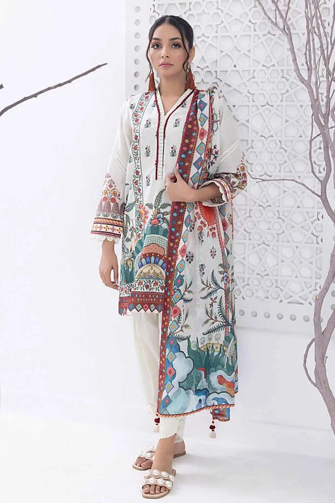 Gul Ahmed | 3PC Unstitched Printed Lawn Suit