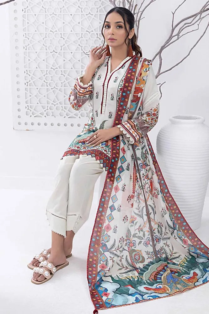 Gul Ahmed | 3PC Unstitched Printed Lawn Suit