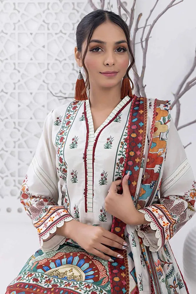 Gul Ahmed | 3PC Unstitched Printed Lawn Suit