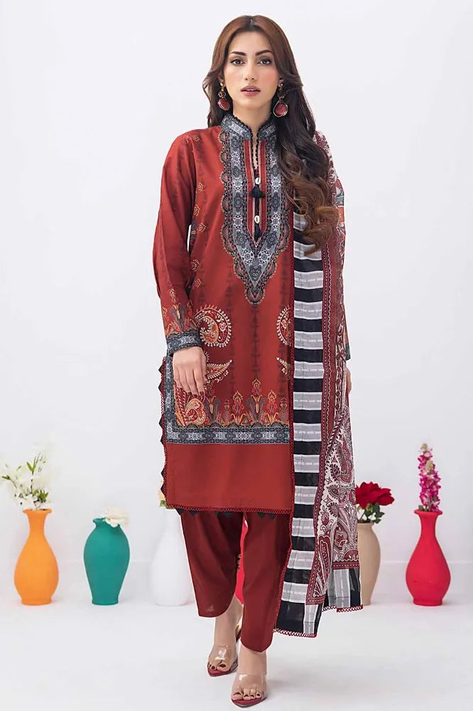 Gul Ahmed | 3PC Unstitched Printed Lawn Suit