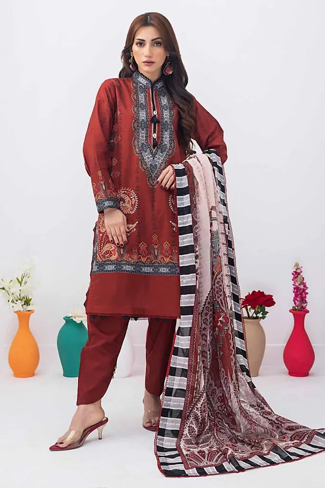 Gul Ahmed | 3PC Unstitched Printed Lawn Suit