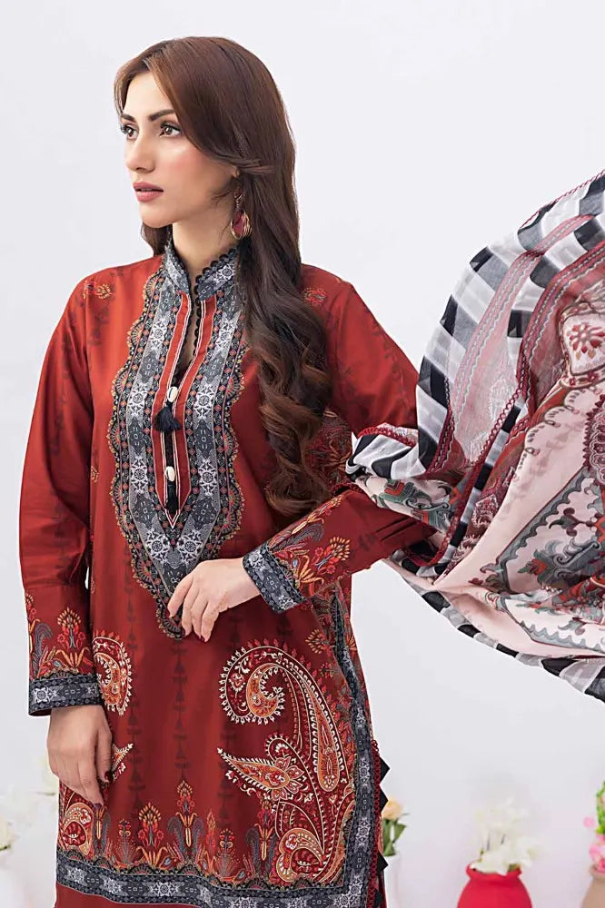 Gul Ahmed | 3PC Unstitched Printed Lawn Suit