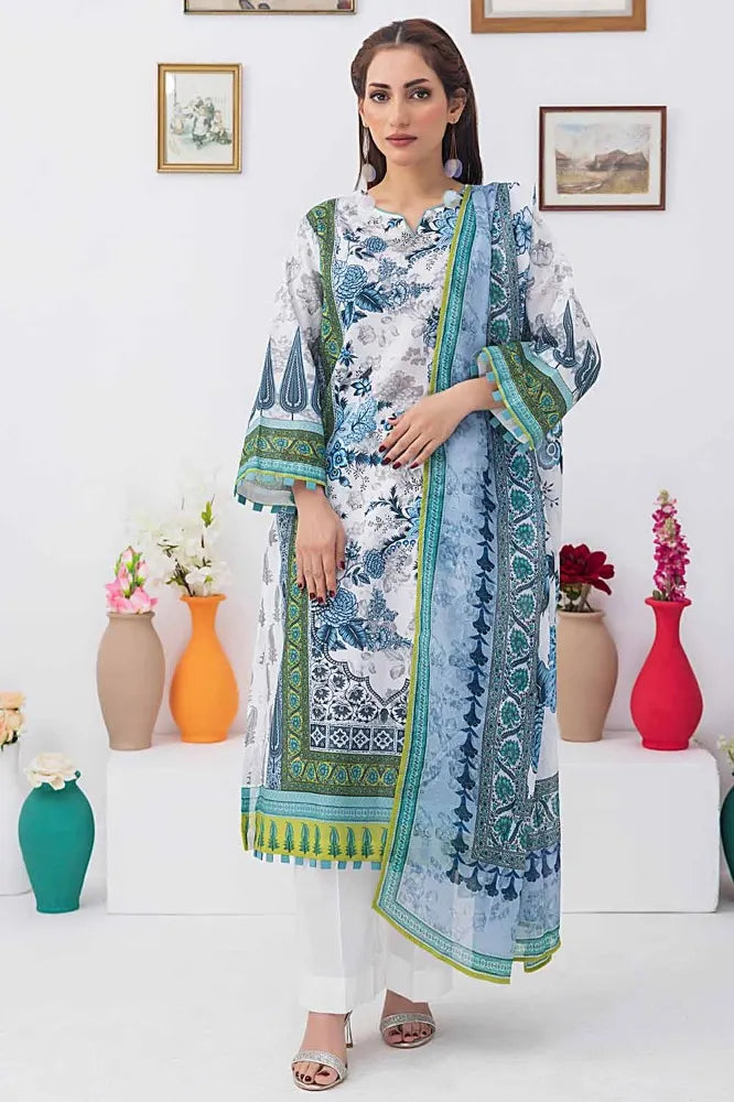 Gul Ahmed | 3PC Unstitched Printed Lawn Suit