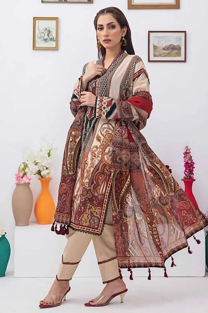 Gul Ahmed | 3PC Unstitched Printed Lawn Suit