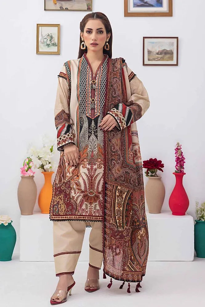 Gul Ahmed | 3PC Unstitched Printed Lawn Suit