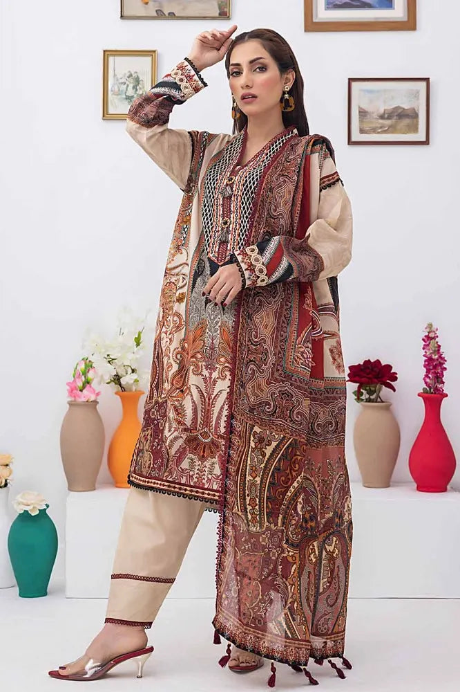 Gul Ahmed | 3PC Unstitched Printed Lawn Suit