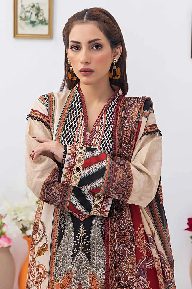 Gul Ahmed | 3PC Unstitched Printed Lawn Suit