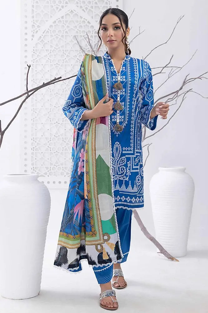 Gul Ahmed | 3PC Unstitched Printed Lawn Suit