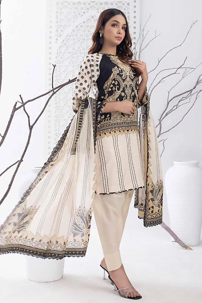 Gul Ahmed | 3PC Unstitched Printed Lawn Suit
