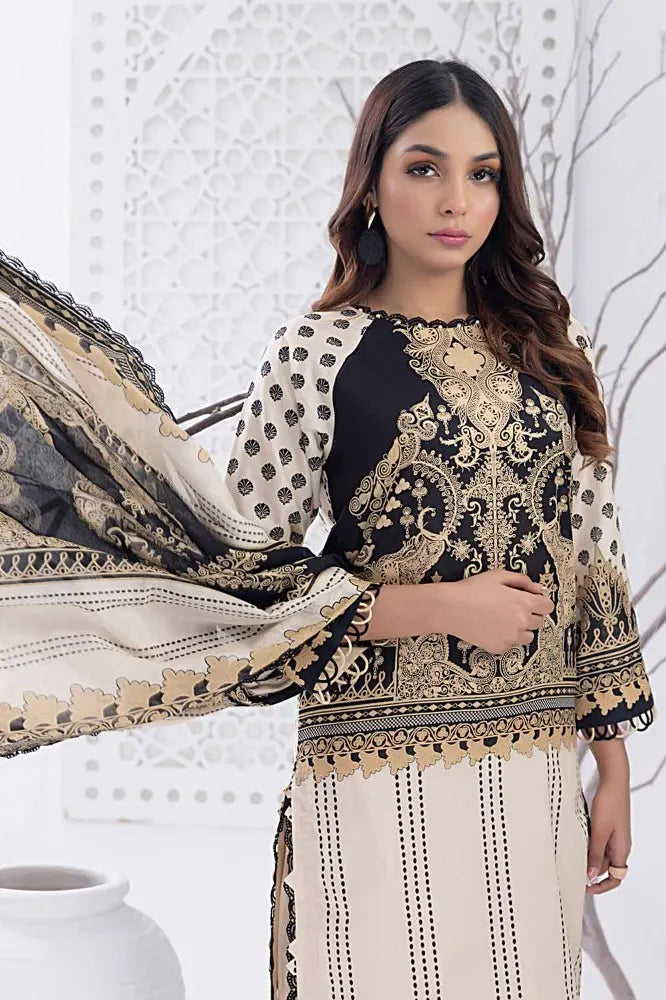 Gul Ahmed | 3PC Unstitched Printed Lawn Suit