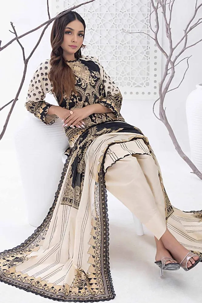 Gul Ahmed | 3PC Unstitched Printed Lawn Suit