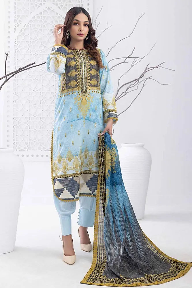 Gul Ahmed | 3PC Unstitched Printed Lawn Suit