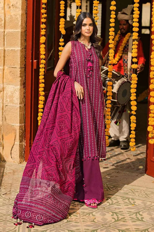 Gul Ahmed | 3PC Printed Lawn Unstitched Suit