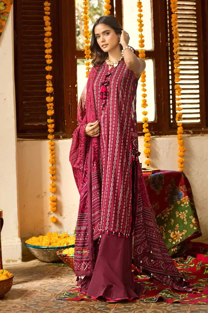 Gul Ahmed | 3PC Printed Lawn Unstitched Suit