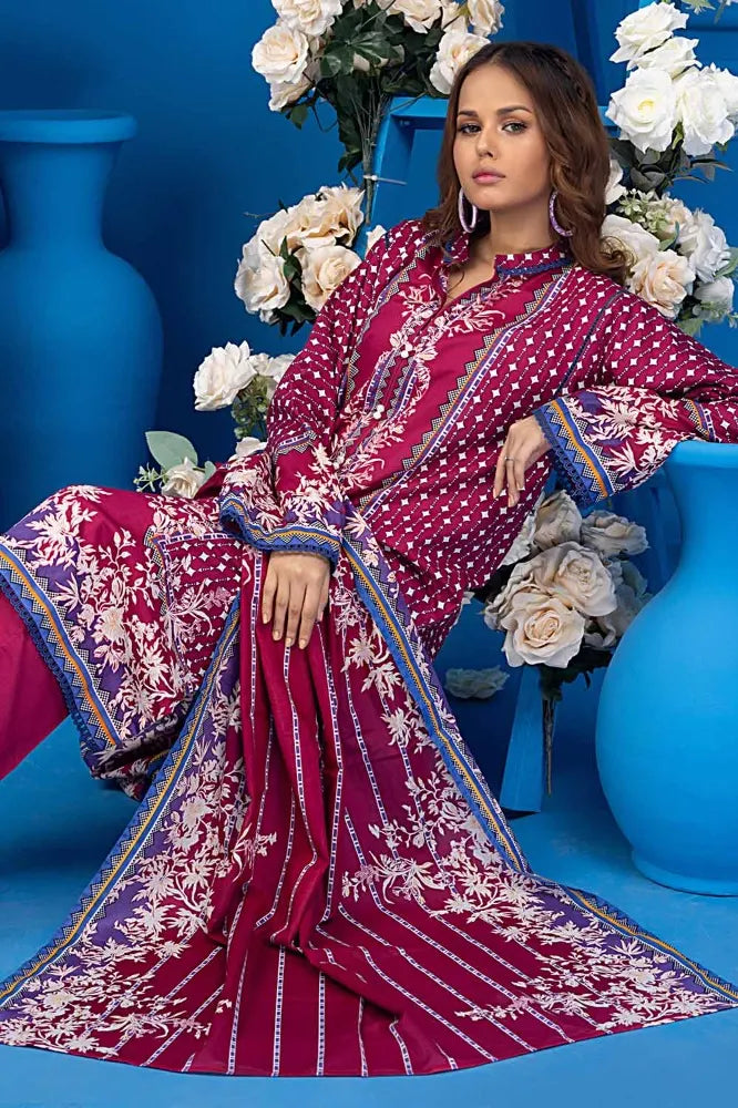 Gul Ahmed | 3PC Unstitched Printed Lawn Suit