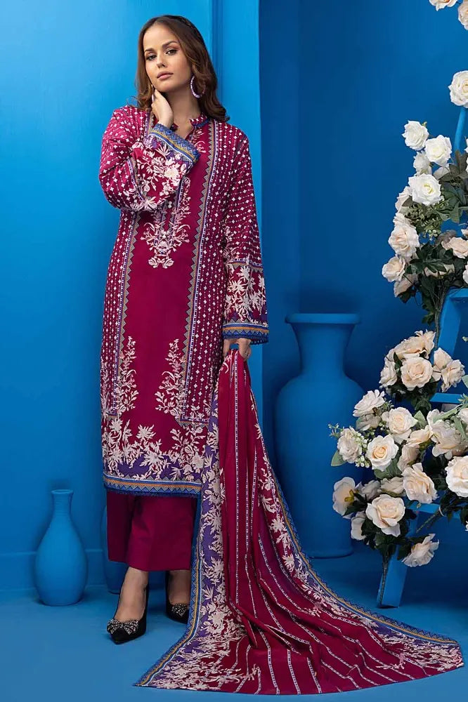 Gul Ahmed | 3PC Unstitched Printed Lawn Suit