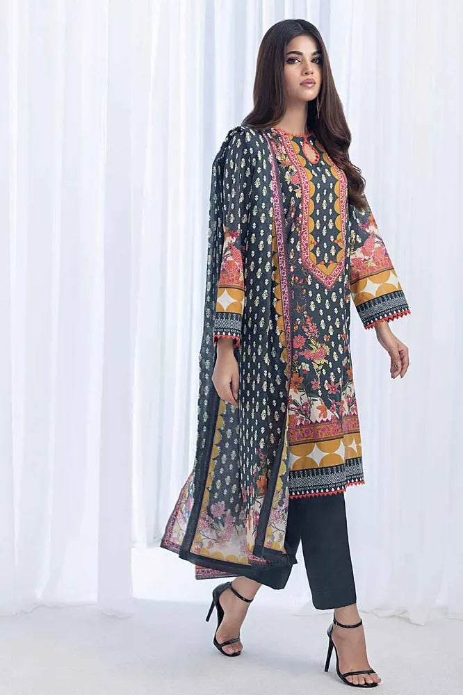 Gul Ahmed | 3PC Unstitched Printed Lawn Suit
