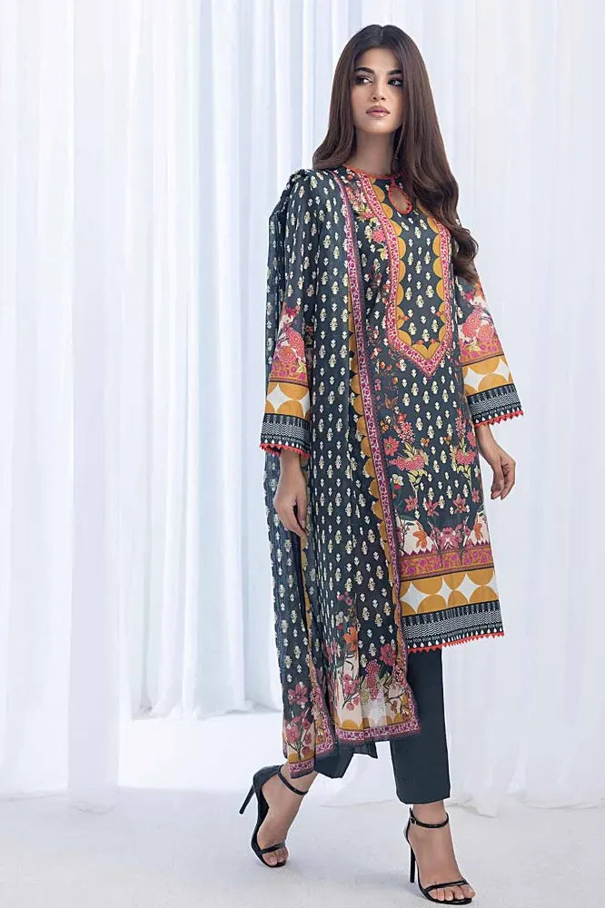 Gul Ahmed | 3PC Unstitched Printed Lawn Suit