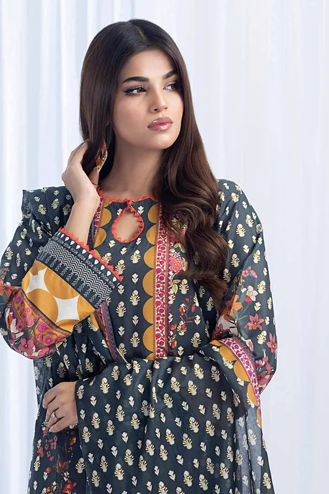Gul Ahmed | 3PC Unstitched Printed Lawn Suit