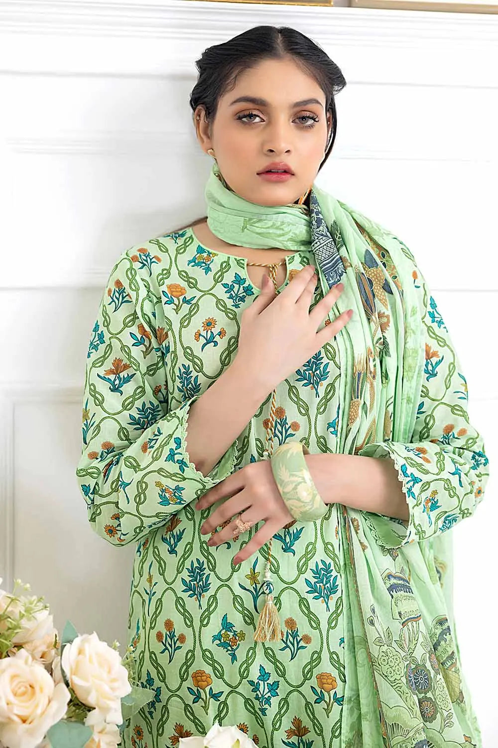 GUL AHMED | 3PC UNSTITCHED PRINTED LAWN SUIT