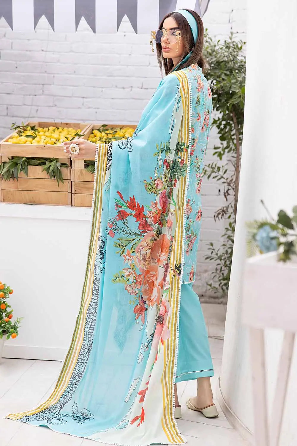 GUL AHMED | 3PC UNSTITCHED PRINTED LAWN SUIT