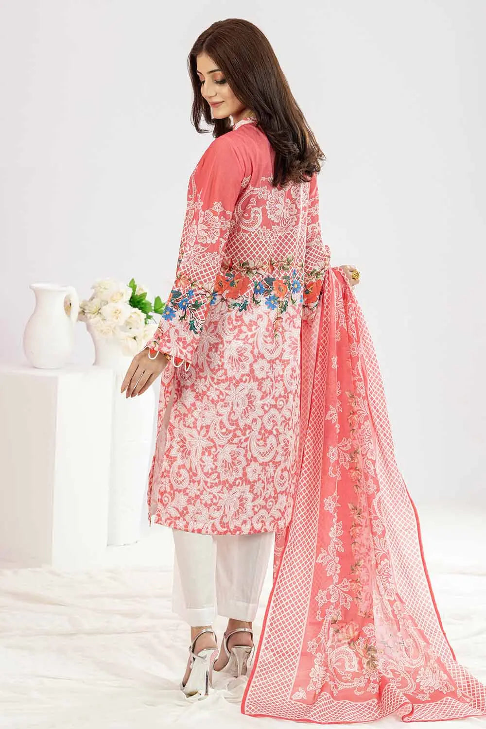 GUL AHMED | 3PC UNSTITCHED PRINTED LAWN SUIT