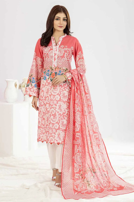 GUL AHMED | 3PC UNSTITCHED PRINTED LAWN SUIT