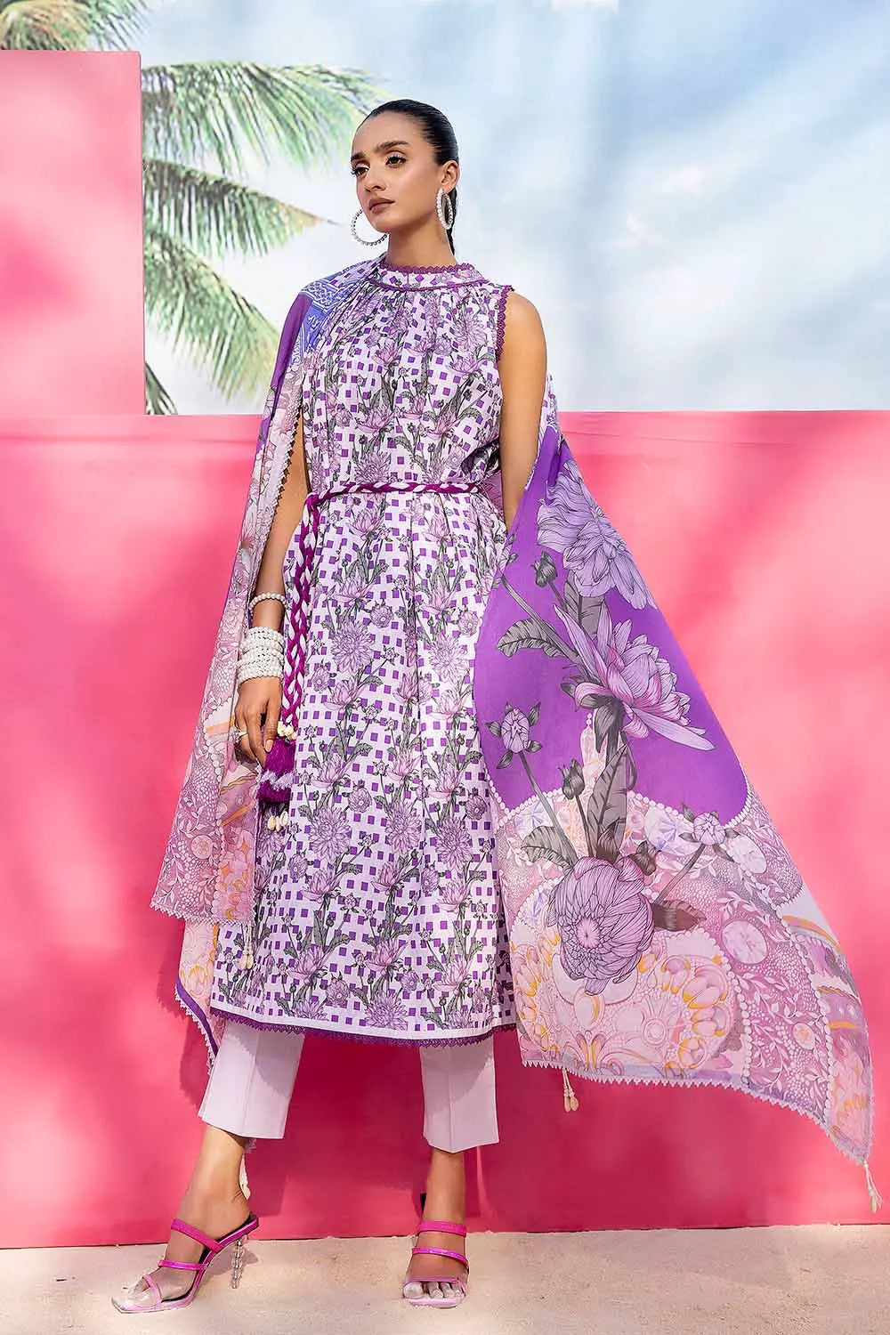 GUL AHMED | 3PC UNSTITCHED PRINTED LAWN SUIT