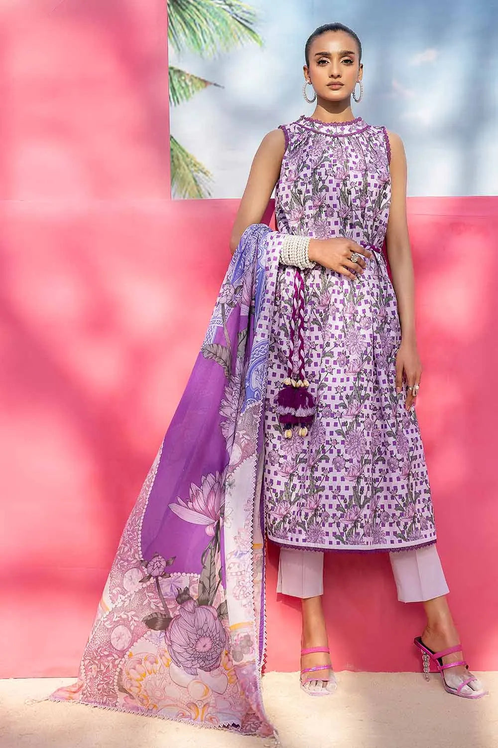 GUL AHMED | 3PC UNSTITCHED PRINTED LAWN SUIT