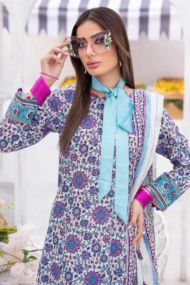 Gul Ahmed | 3PC Unstitched Printed Lawn Suit