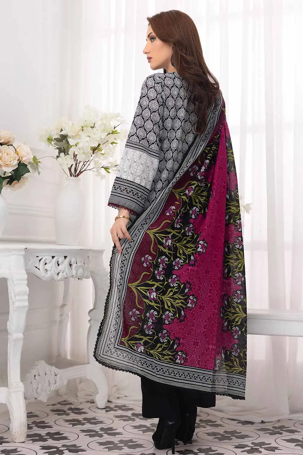 GUL AHMED | 3PC UNSTITCHED EMBROIDERED LAWN SUIT