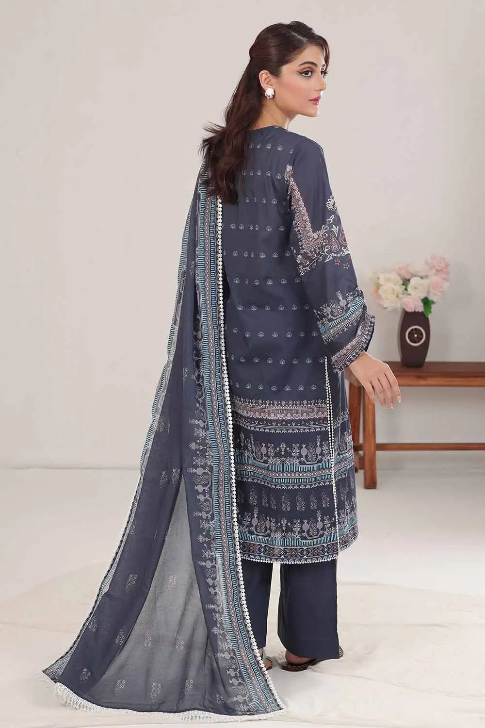GUL AHMED | 3PC UNSTITCHED PRINTED LAWN SUIT