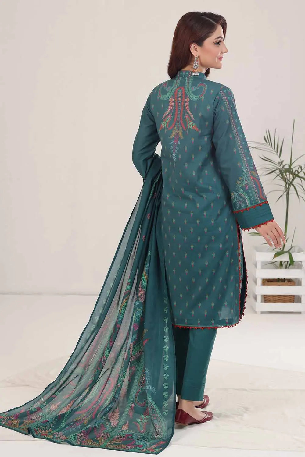GUL AHMED | 3PC UNSTITCHED PRINTED LAWN SUIT