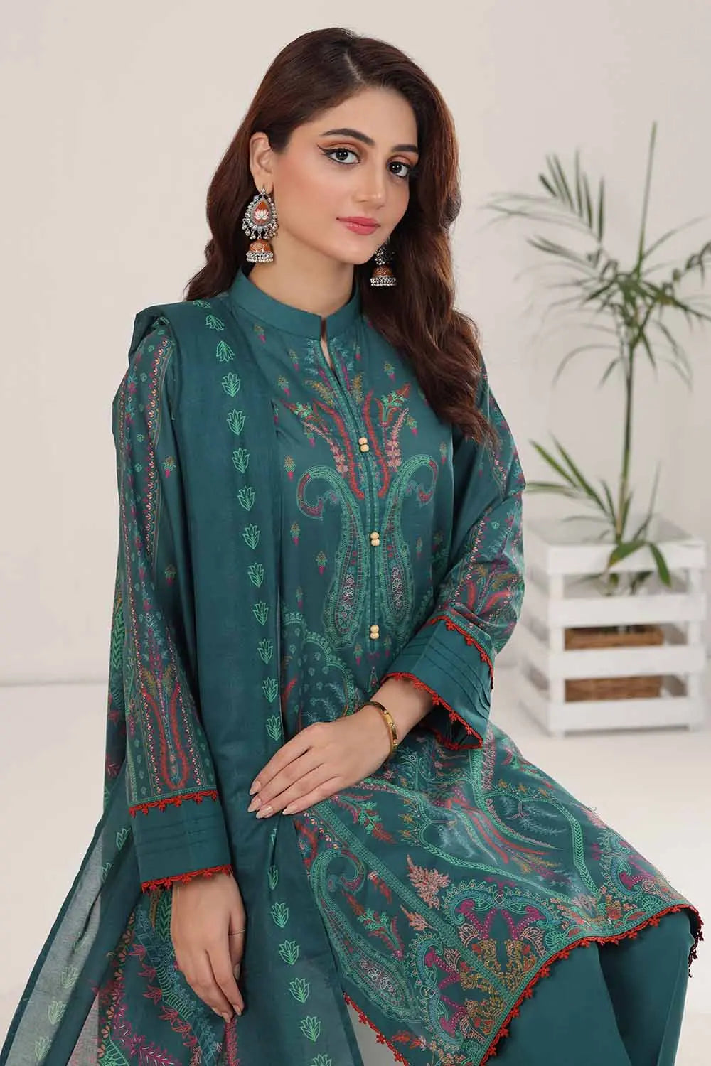 GUL AHMED | 3PC UNSTITCHED PRINTED LAWN SUIT