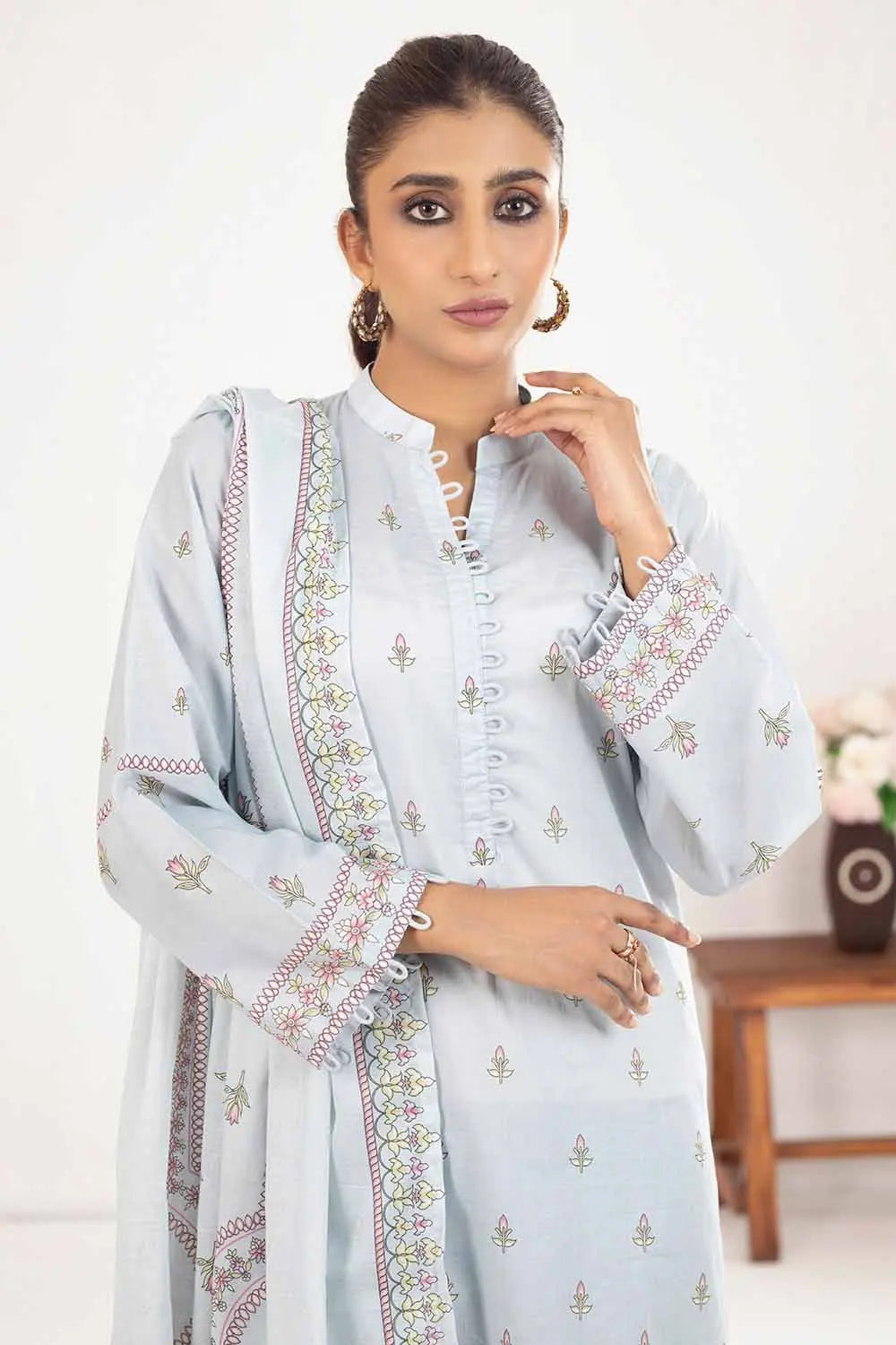 GUL AHMED | 3PC UNSTITCHED PRINTED LAWN SUIT