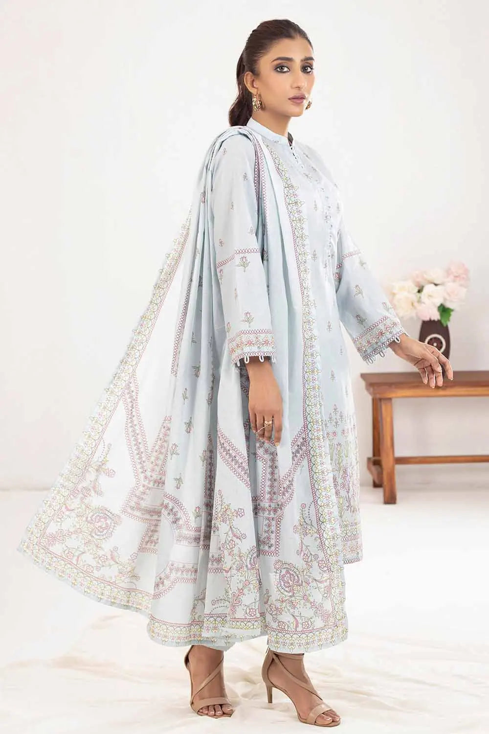 GUL AHMED | 3PC UNSTITCHED PRINTED LAWN SUIT