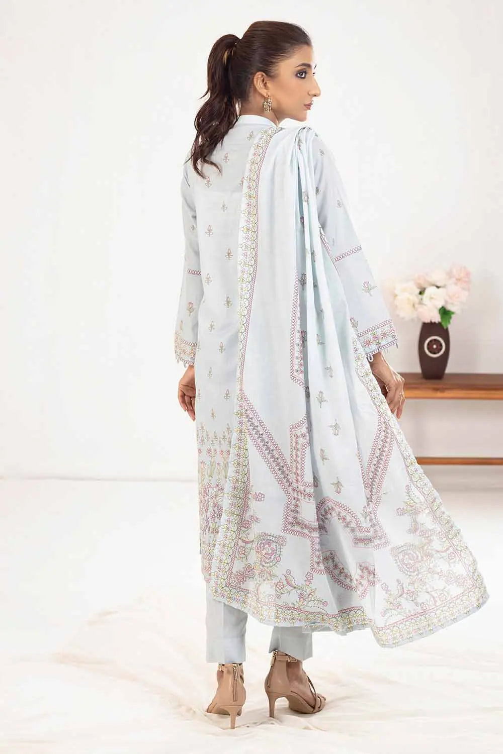 GUL AHMED | 3PC UNSTITCHED PRINTED LAWN SUIT