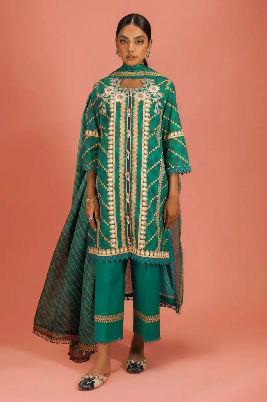 Sana Safinaz | Mahay Unstitched 3Pc Printed Lawn | 13B