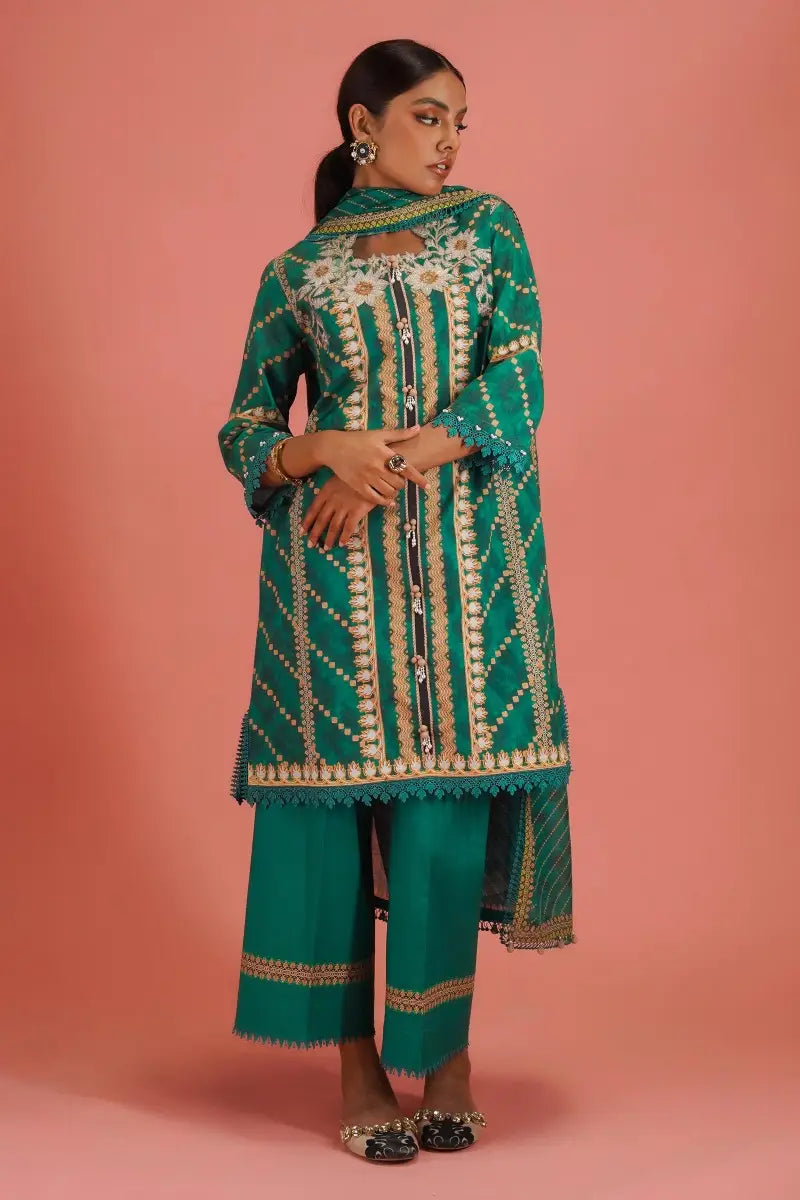 Sana Safinaz | Mahay Unstitched 3Pc Printed Lawn | 13B