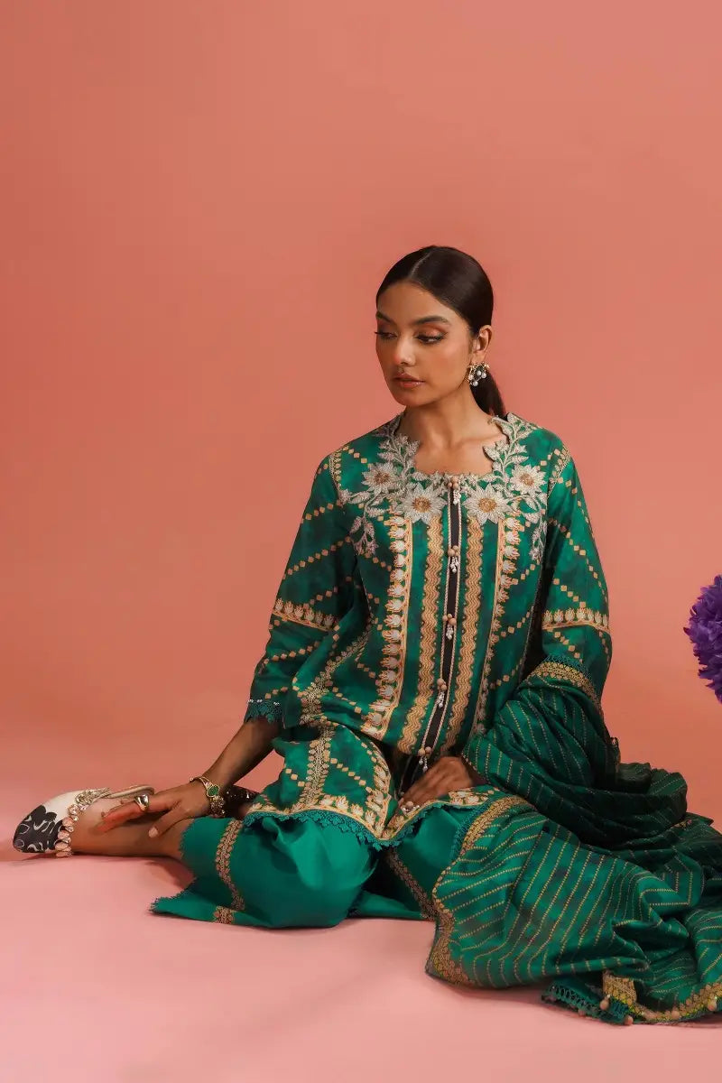 Sana Safinaz | Mahay Unstitched 3Pc Printed Lawn | 13B