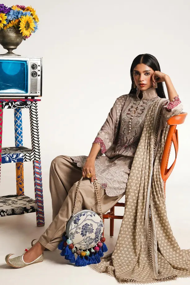 Sana Safinaz | Mahay Winter Unstitched 3Pc | 10A