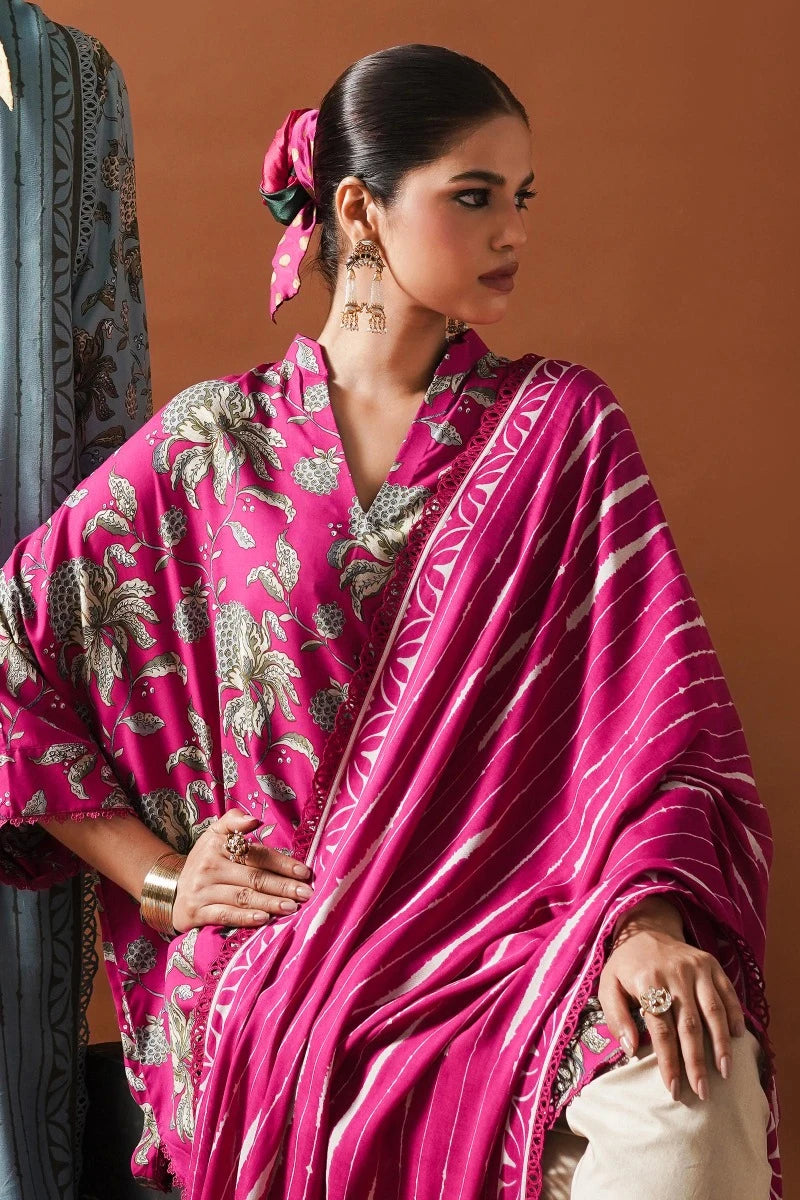 SANA SAFINAZ | UNSTITCHED MAHAY WINTER - 2 PIECE LINEN SUIT