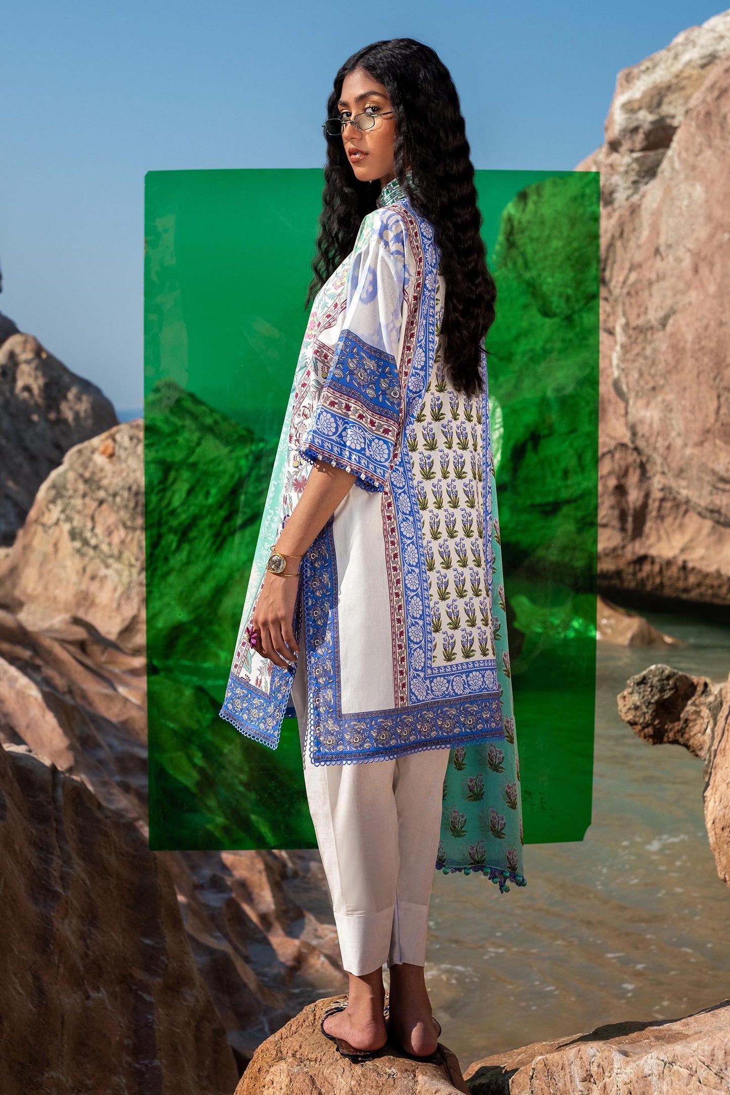 SANA SAFINAZ | UNSTITCHED MAHAY 2 PIECE LAWN SUIT