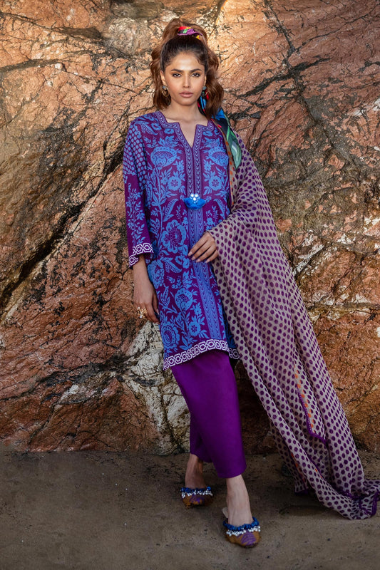 SANA SAFINAZ | MAHAY | UNSTITCHED 3 PIECE LAWN SUIT