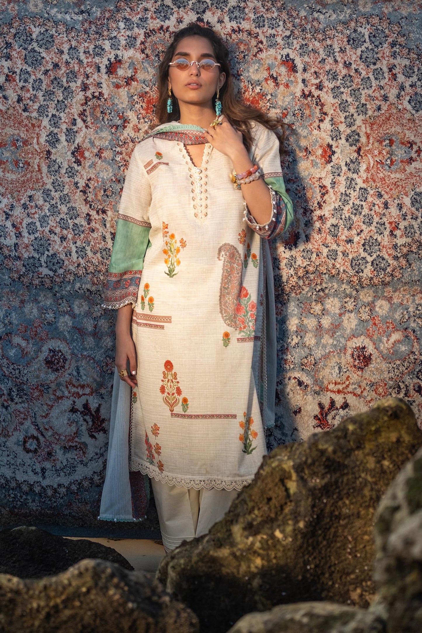 SANA SAFINAZ | UNSTITCHED MAHAY 2 PIECE LAWN SUIT