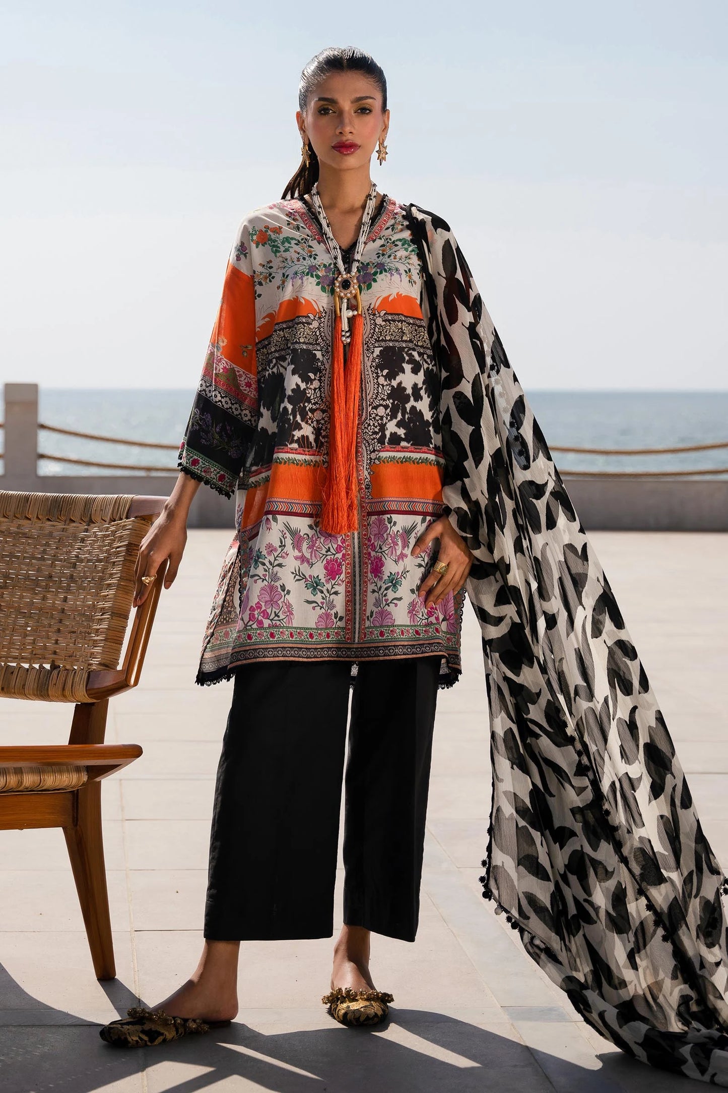 SANA SAFINAZ | MAHAY | UNSTITCHED 2 PIECE LAWN SUIT
