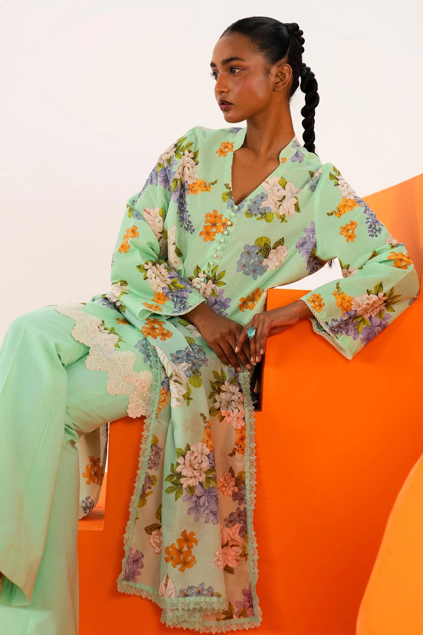 SANA SAFINAZ | UNSTITCHED MAHAY 3 PIECE LAWN SUIT