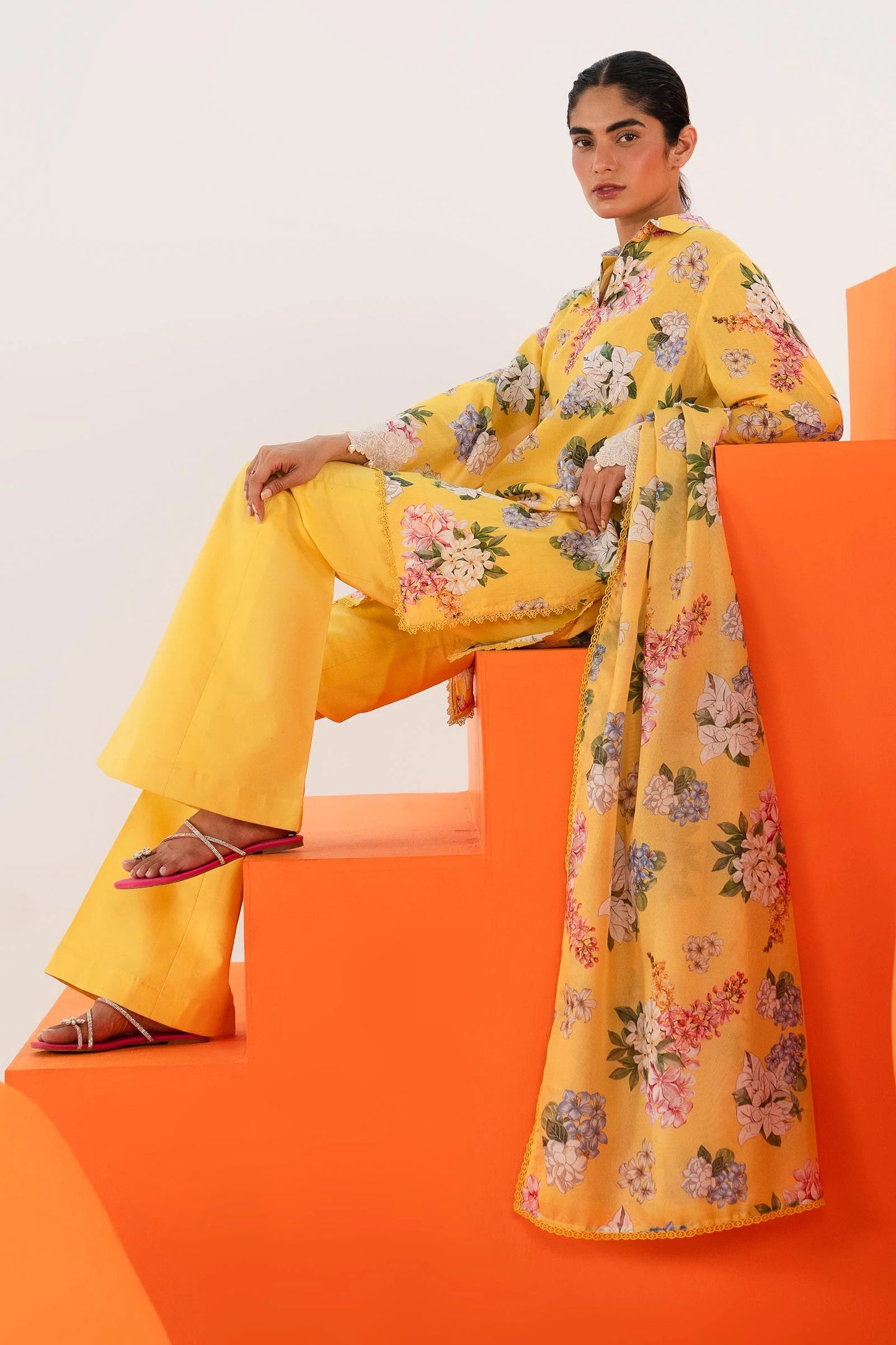 SANA SAFINAZ | UNSTITCHED MAHAY 3 PIECE LAWN SUIT