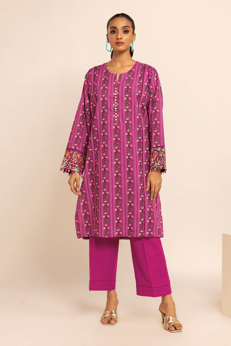 KHAADI | UNSTITCHED 2 PIECE EMBROIDERED KHADDAR SUIT