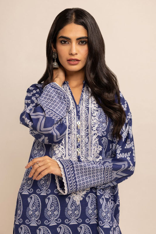 KHAADI | UNSTITCHED 2 PIECE EMBROIDERED LIGHT KHADDAR SUIT
